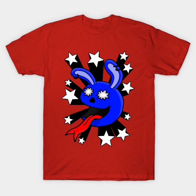 Starstruck Rabbit T-Shirt by GrimDork